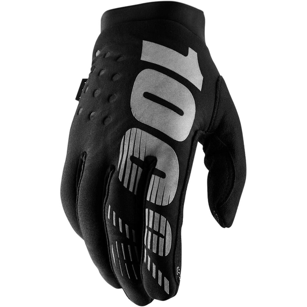 100% Brisker Women's Motocross Mountain Bike Gloves MEDIUM Black Grey MTB & MX